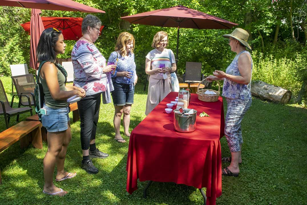 Learning about growing and  preserving at Maja’s Garden