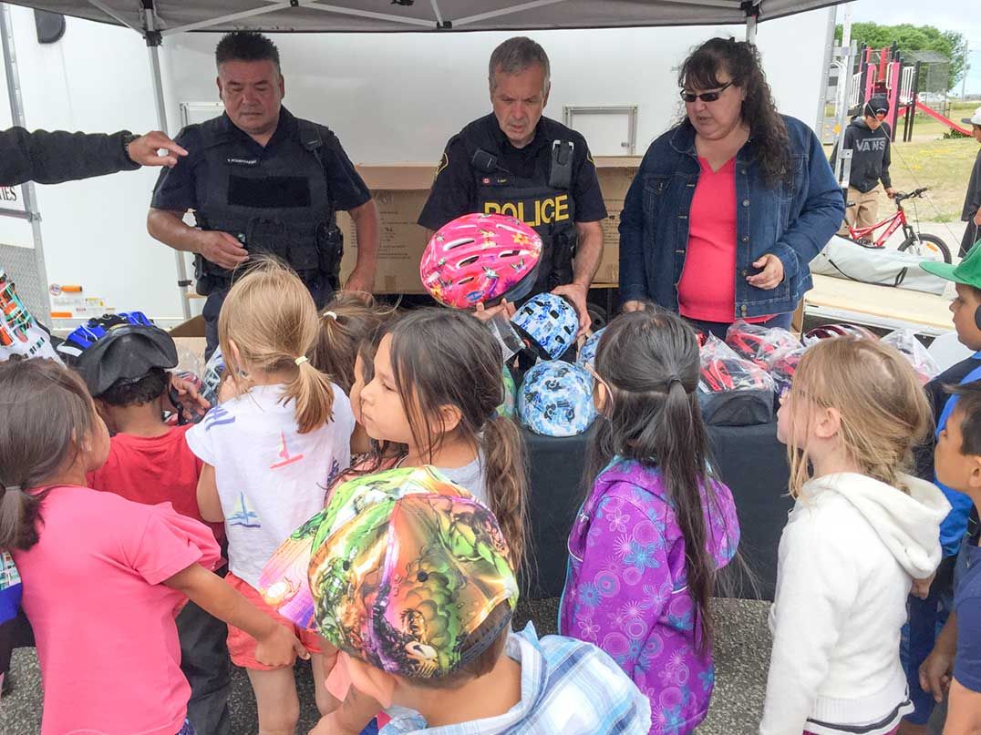 UCCMM schools receive a generous donation of over 700 bike helmets