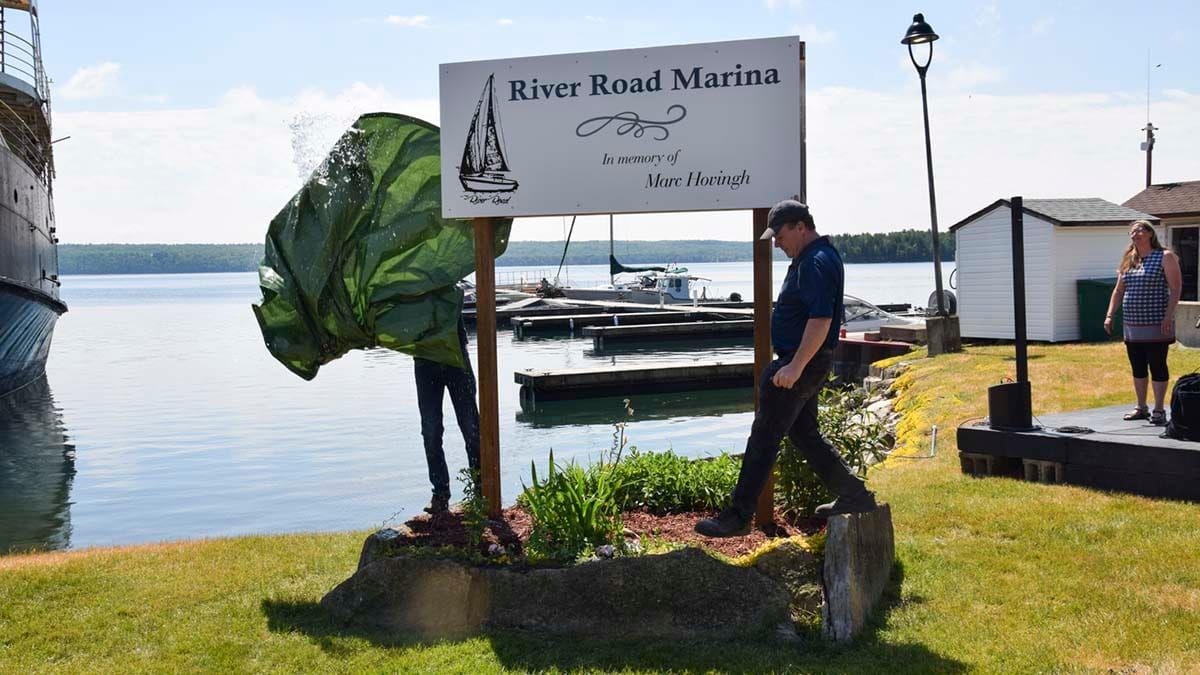 Marina in Assiginack renamed in honour of PC Marc Hovingh