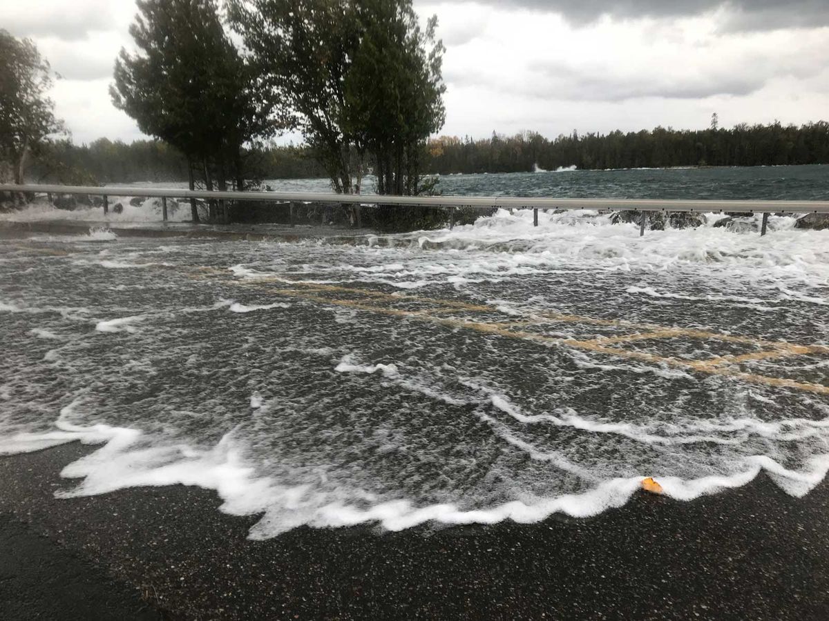 Photo Gallery: Huge waves rock South Baymouth