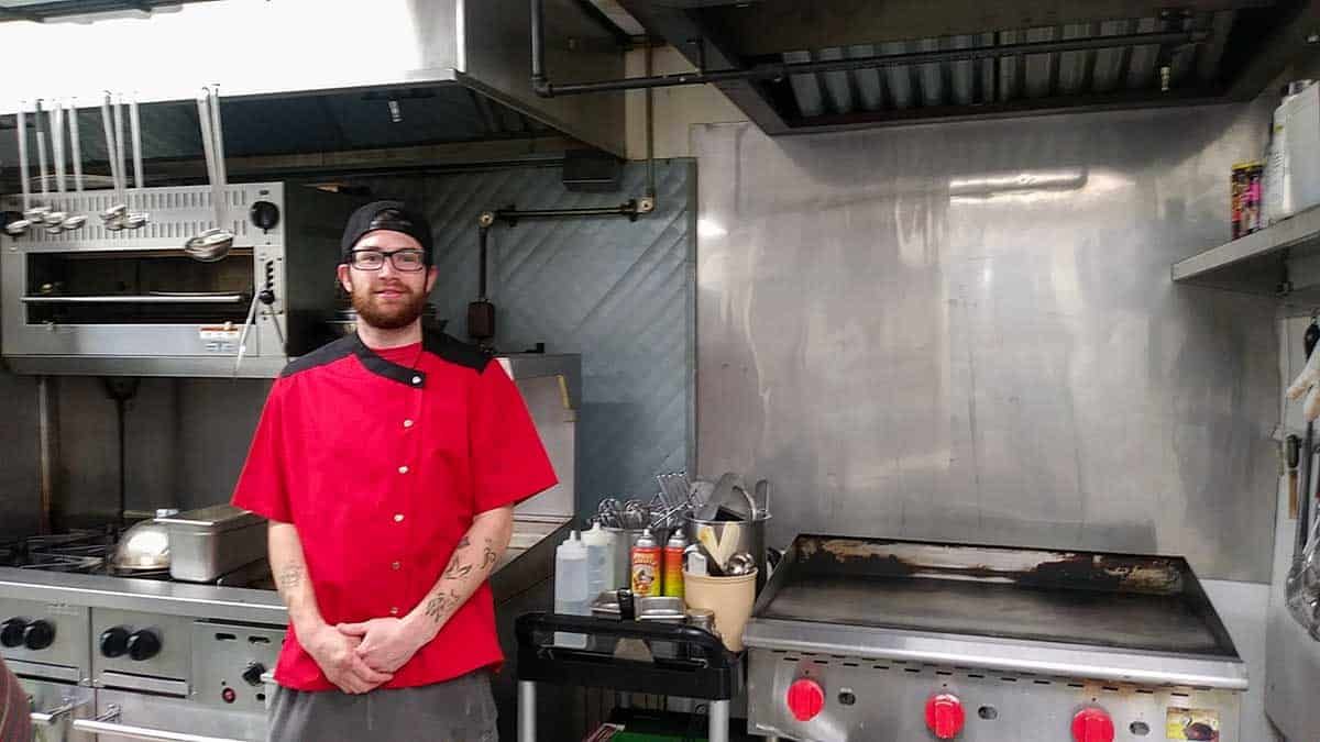 Tarrin Grimolfson loves his chef gig at Codmothers’ and his role as a father