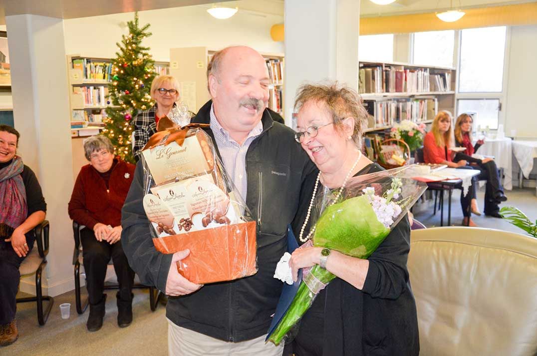 Island community bids a fond farewell to popular librarian