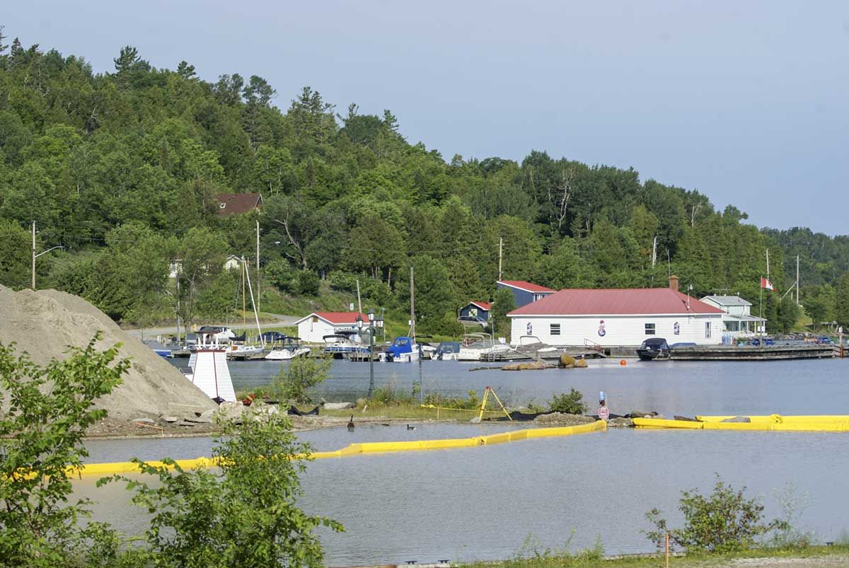 Kagawong’s small craft marina reconstruction is underway and still very much on schedule