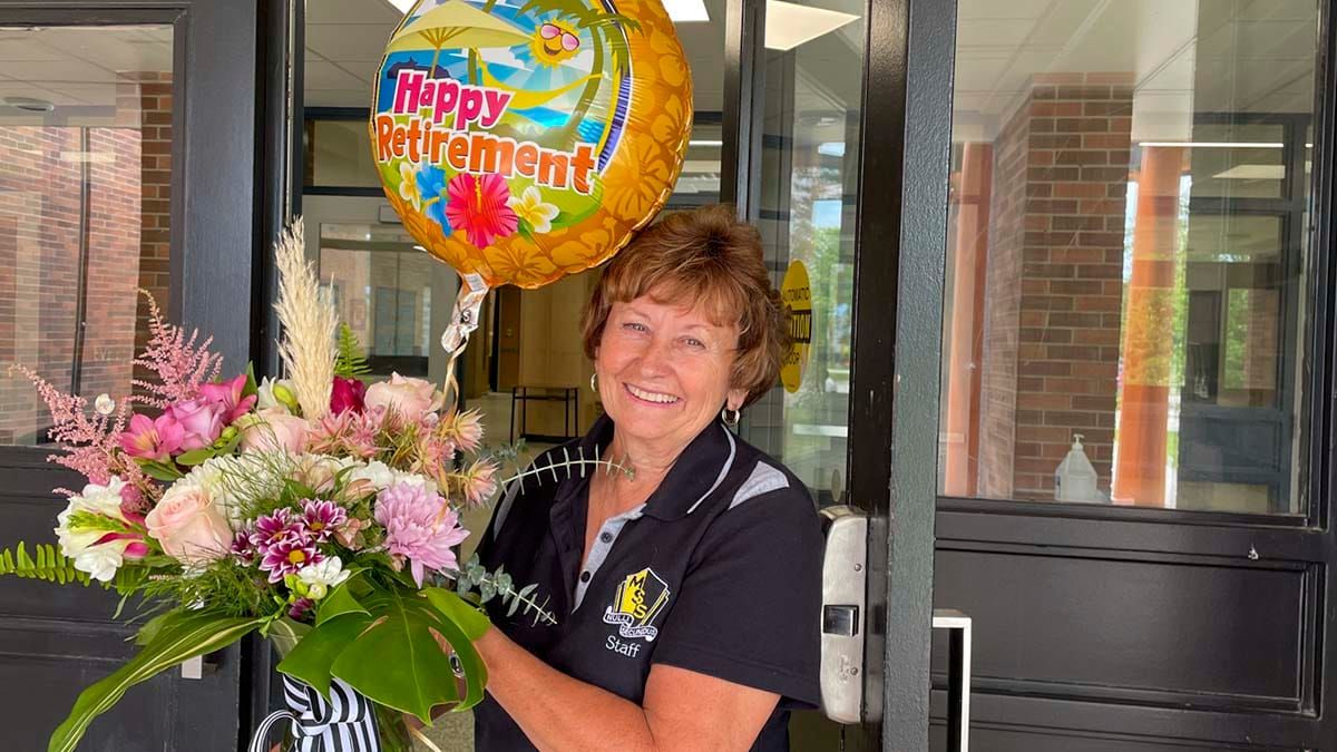 Manitoulin Secondary School bids adieu to beloved receptionist