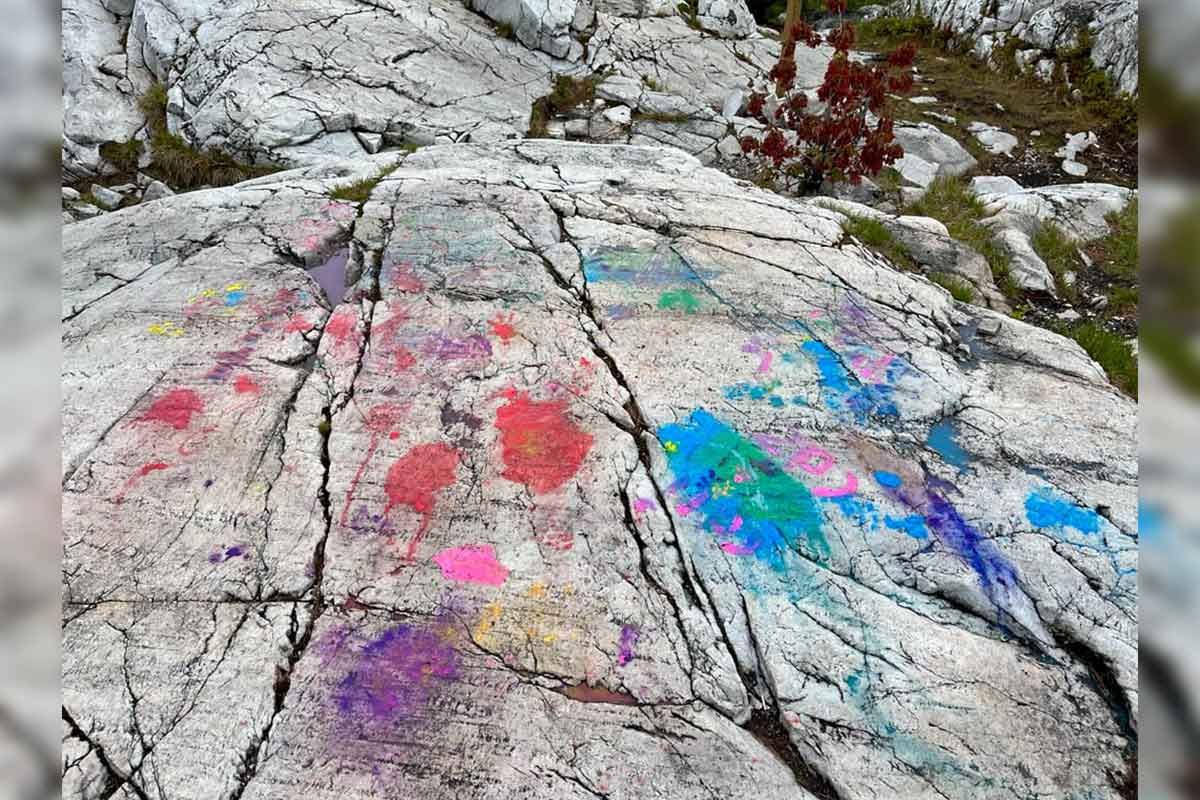 LaCloche Mountains clap back after vandals leave their mark