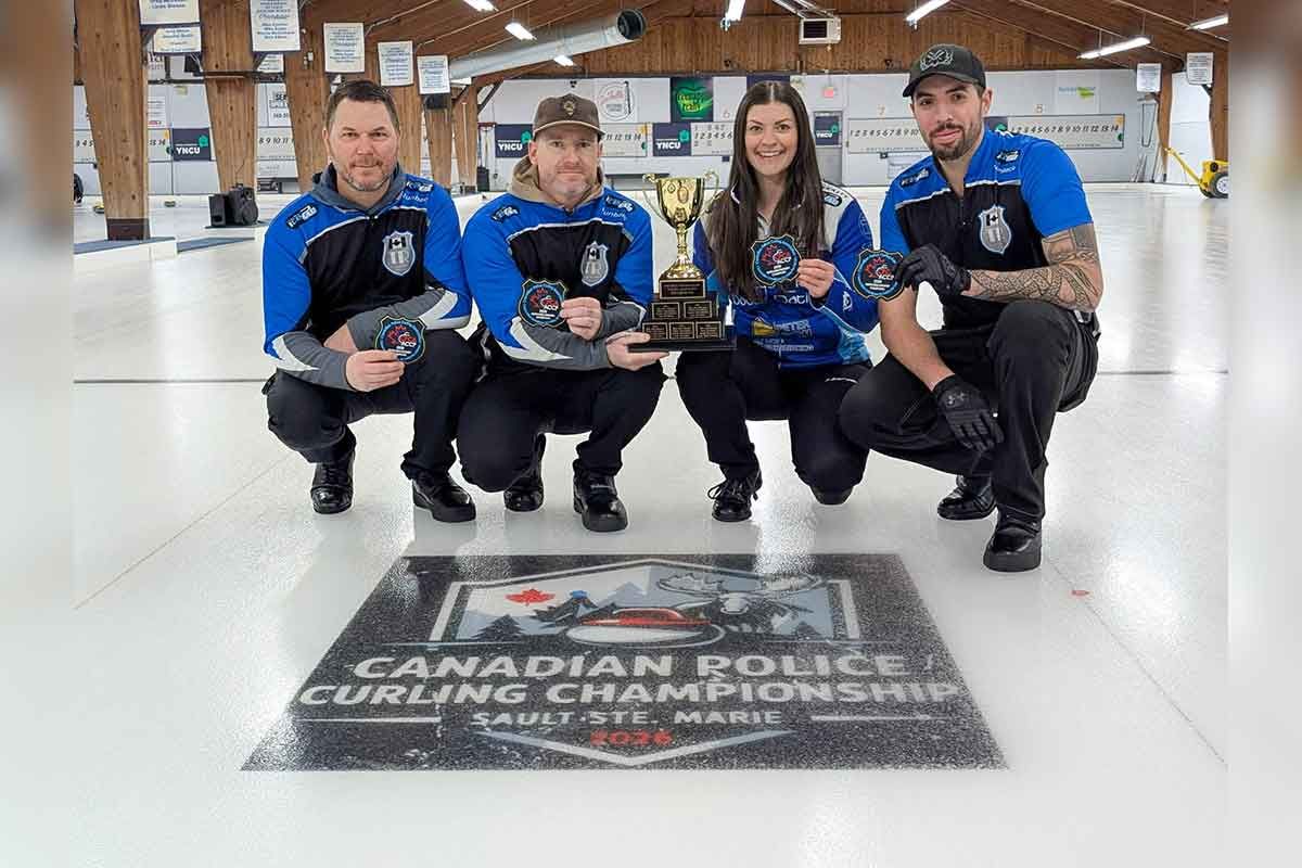Kyle Chandler and rink named Northern Ontario Police Curling Champions