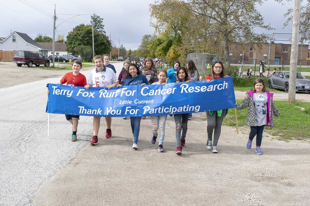 Little Current Public School students raise $2,300 for cancer