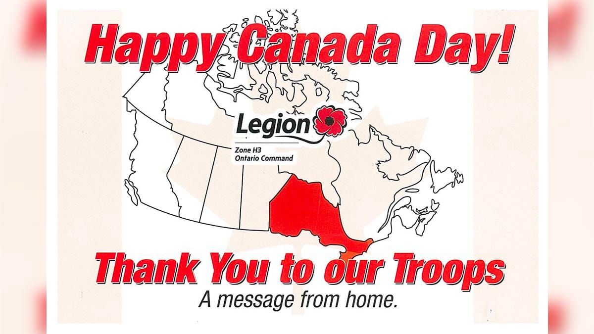 Wish a member of the Canadian Armed Forces a Happy Canada Day