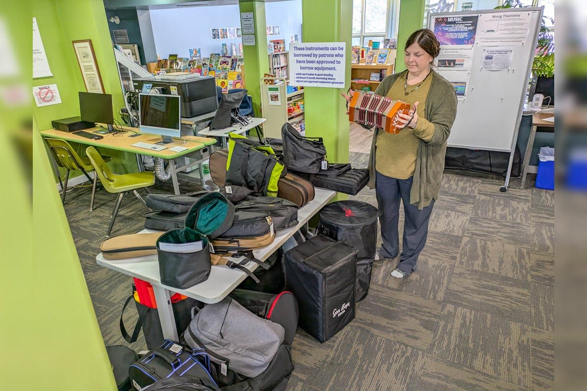 NEMI Public Library has a host of musical instruments to lend