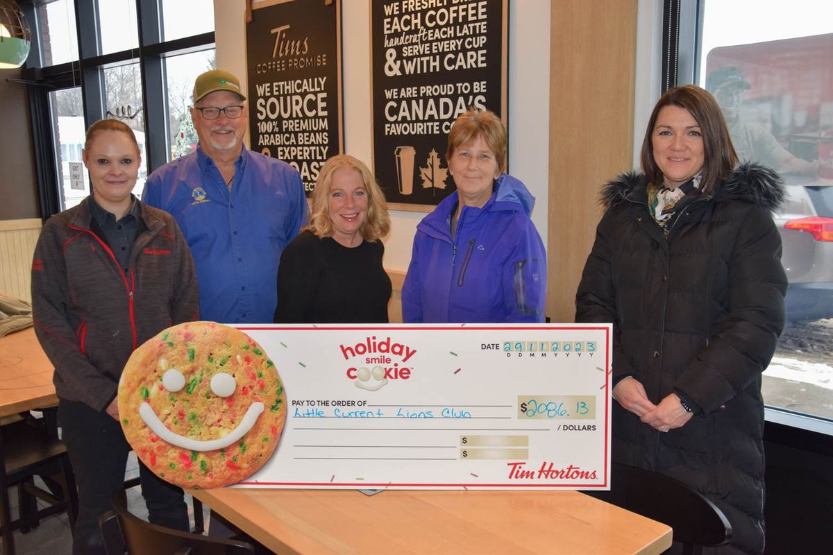 Little Current Lions Club harvests Tim Horton smiles