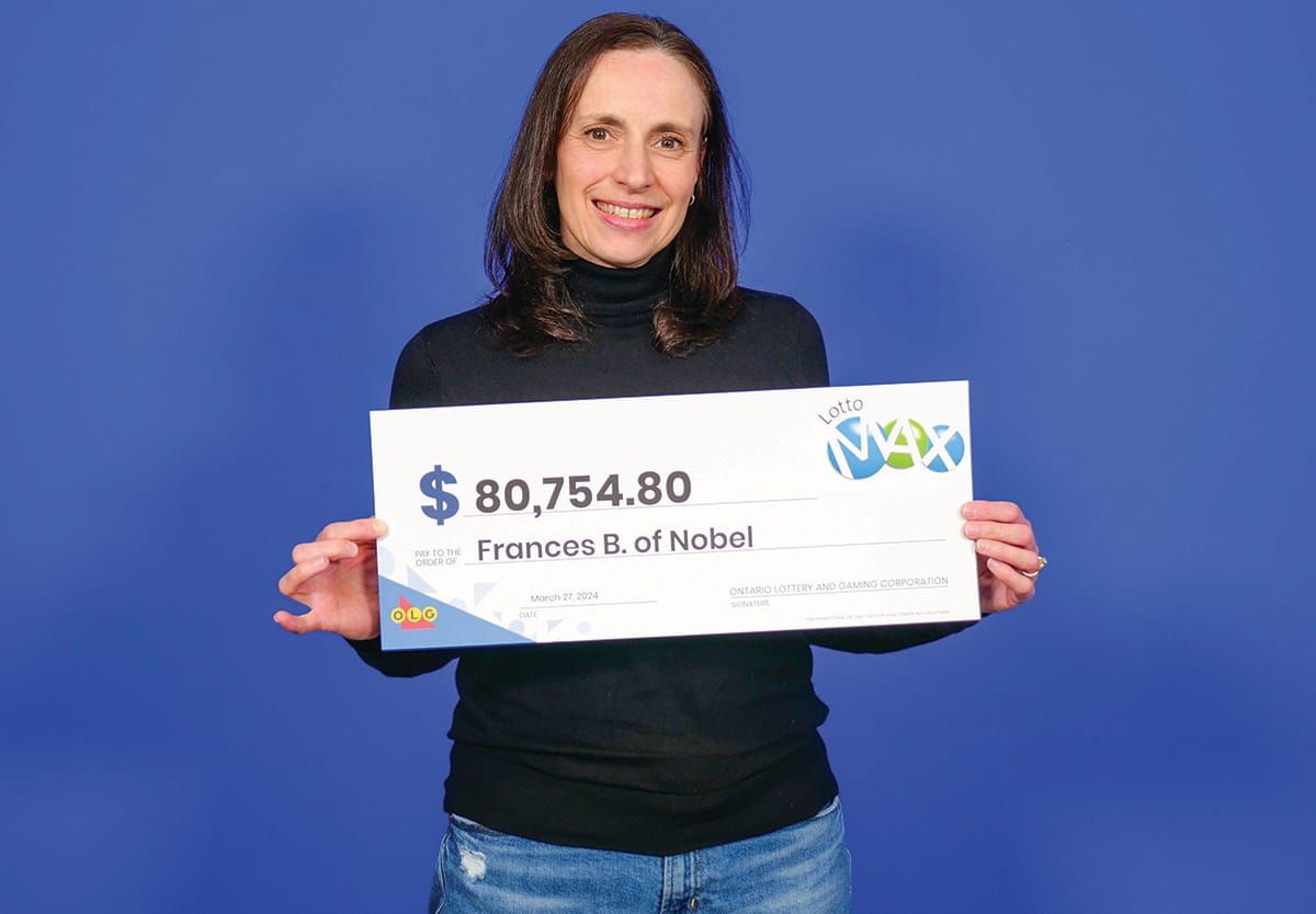 Nobel nurse claims Lotto Max win with ticket bought at South Baymouth