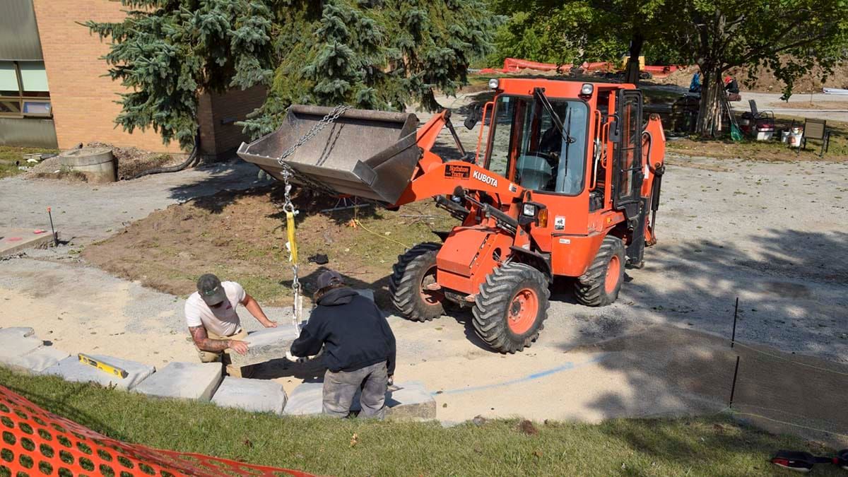Manor courtyard project may not be completed until spring