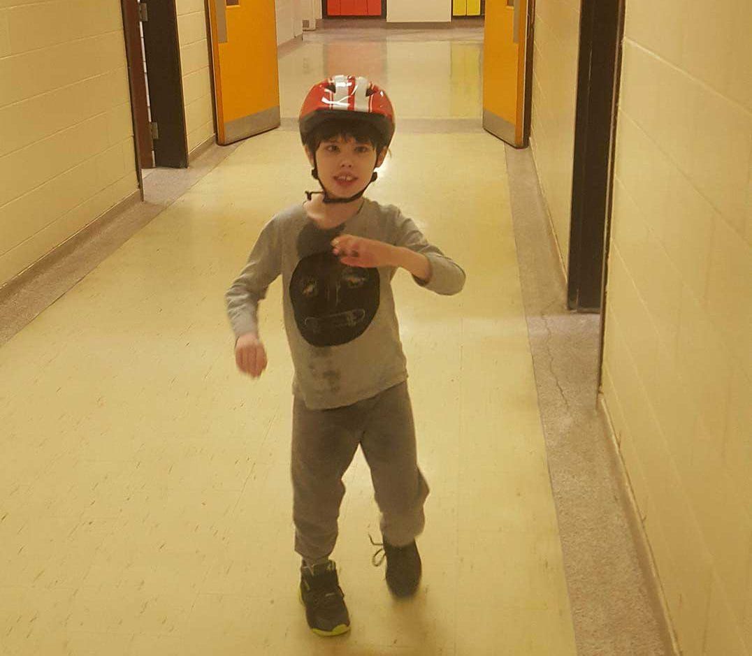 Gore Bay youngster walks on his own for first time