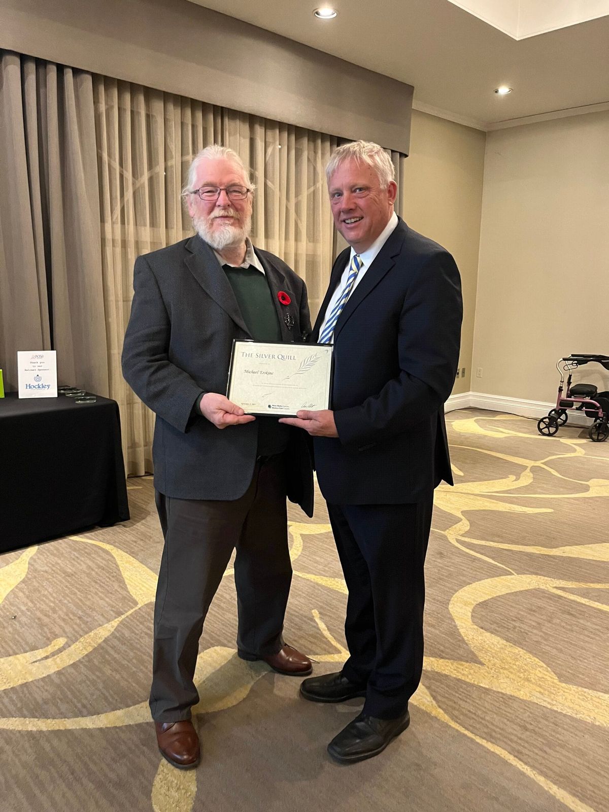 Expositor’s Michael Erskine honoured for 25 years in the newspaper industry