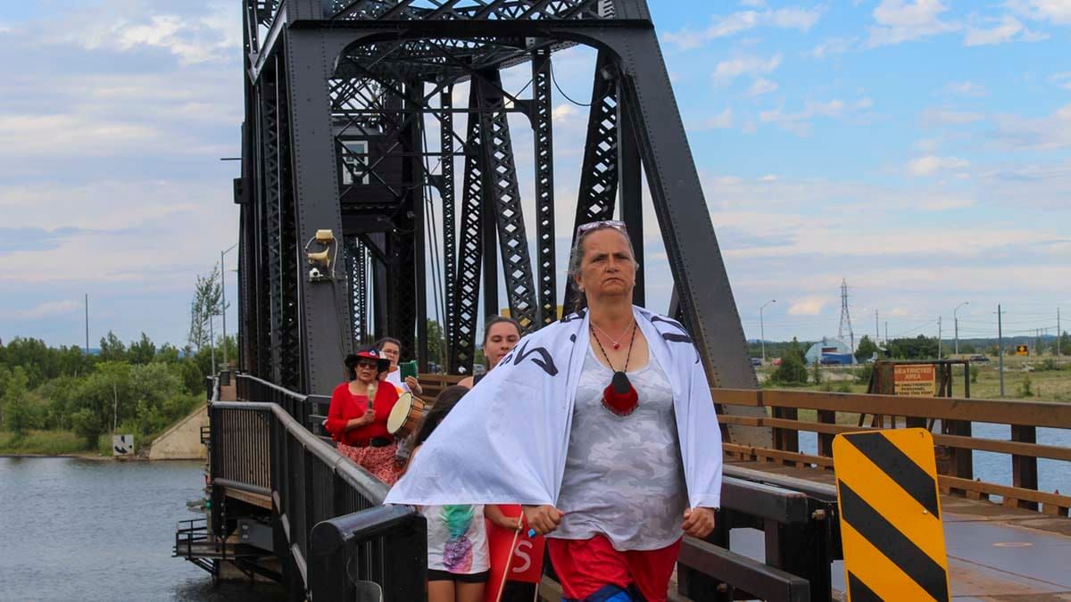Walkers from impacted families visit Manitoulin on cross-country tour in support of Missing and Murdered Indigenous Women and Girls