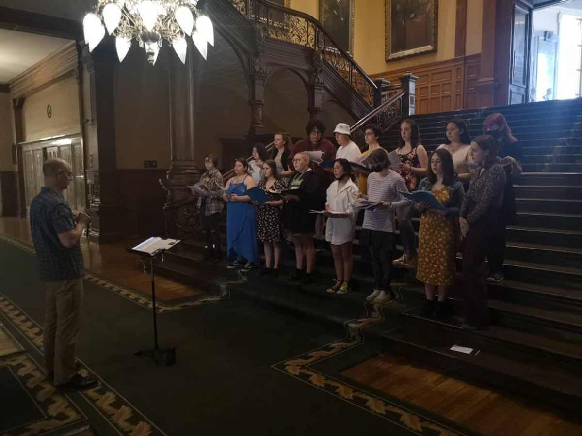 Manitoulin Secondary School Choir performs at Queen’s Park