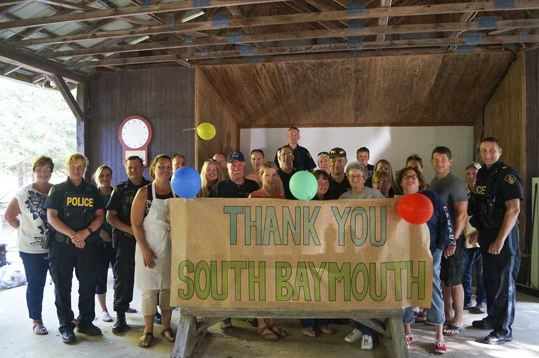 Community BBQ thanks South Baymouth residents in search for missing woman