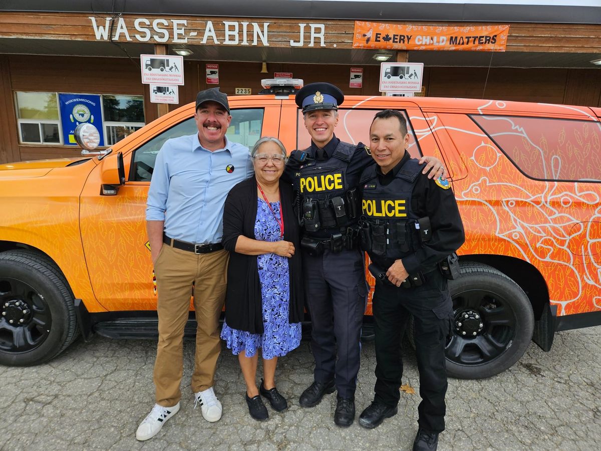 New OPP Truth and Reconciliation vehicle turns heads as it tours Manitoulin Island