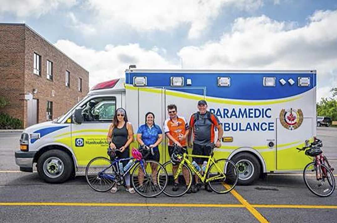 Paramedics take part in ride to support national memorial