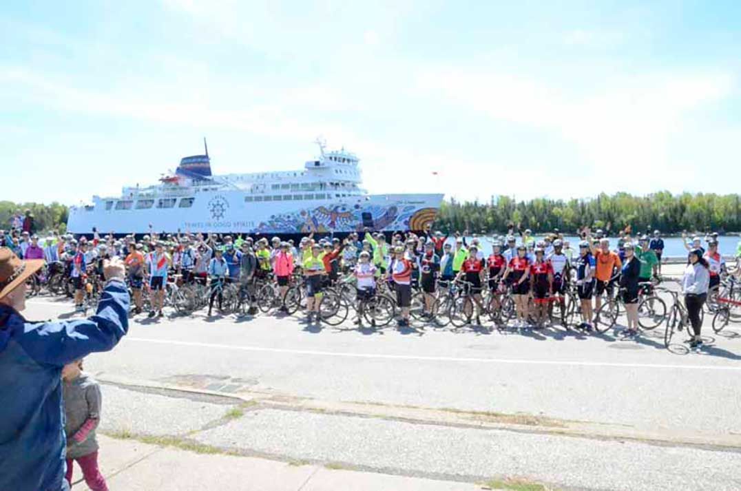 Cyclists pour onto Manitoulin for 2017 Passage Ride