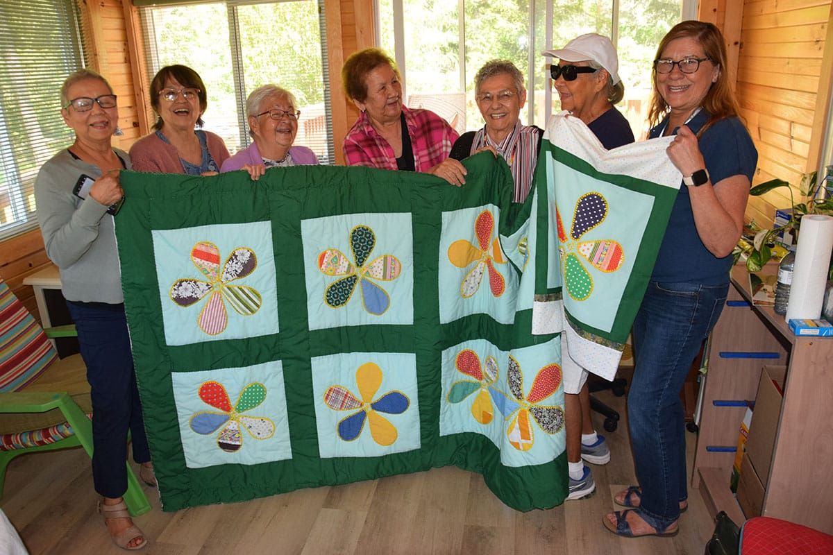 Quilt presentation honours Elder Pauline Debassige