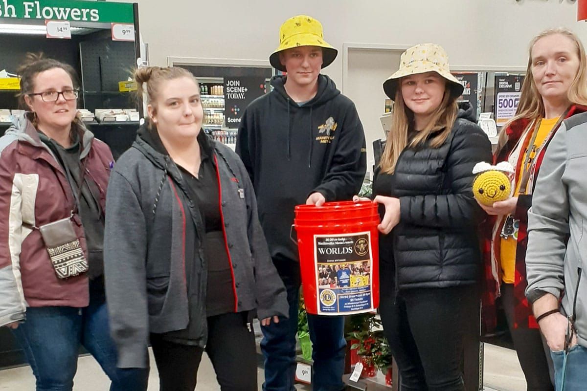 First of three Providence Bay/Spring Bay Lions 50/50 draws gifted back to MSS Robotics team