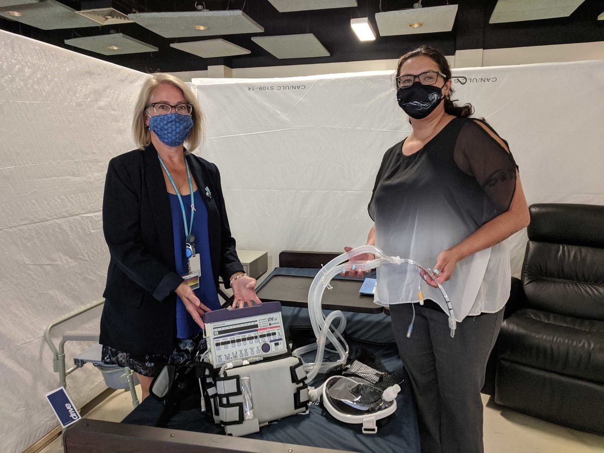 Manitoulin Health Centre takes  delivery of four new portable ventilators