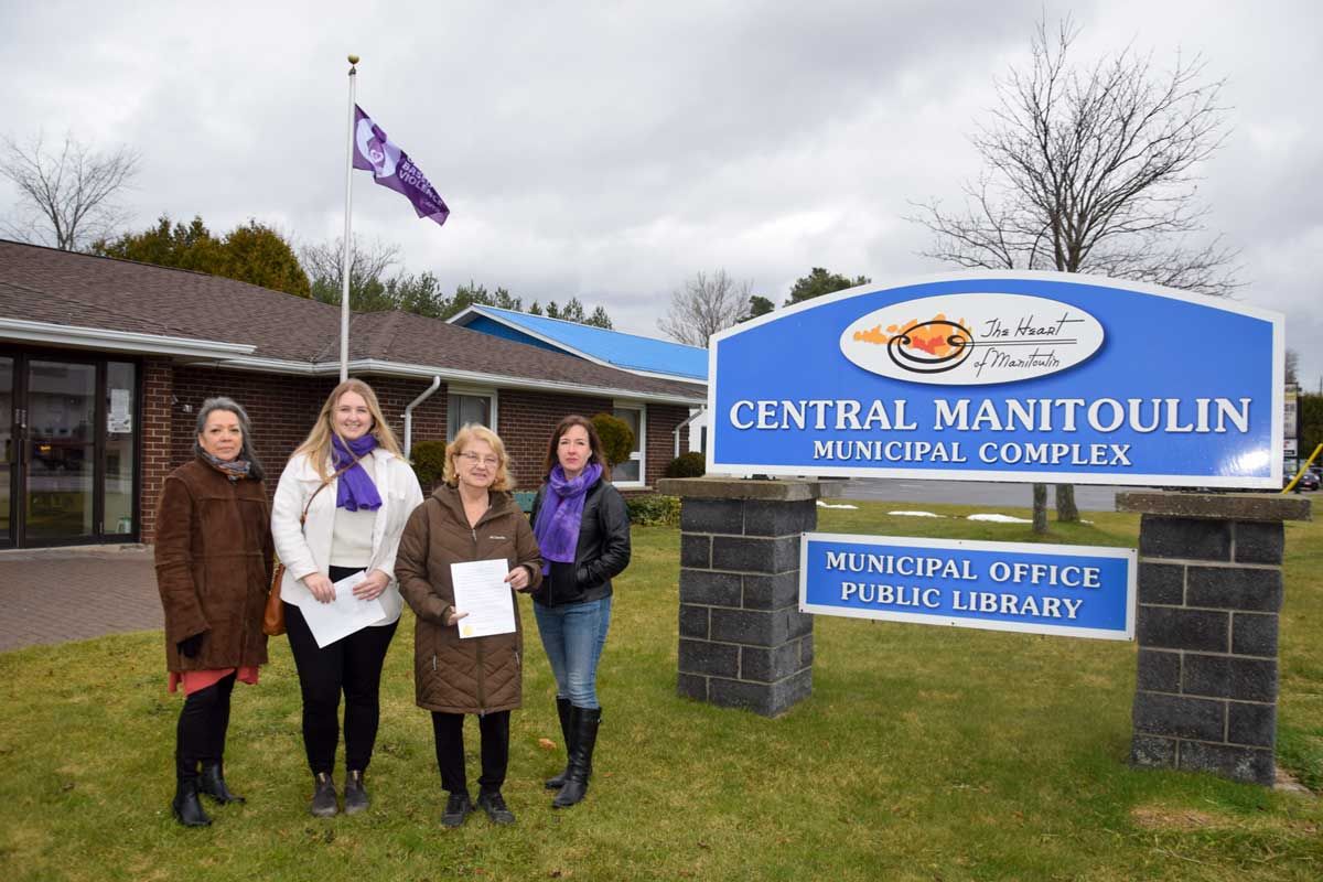 Flags raised across Manitoulin to end gender-based violence