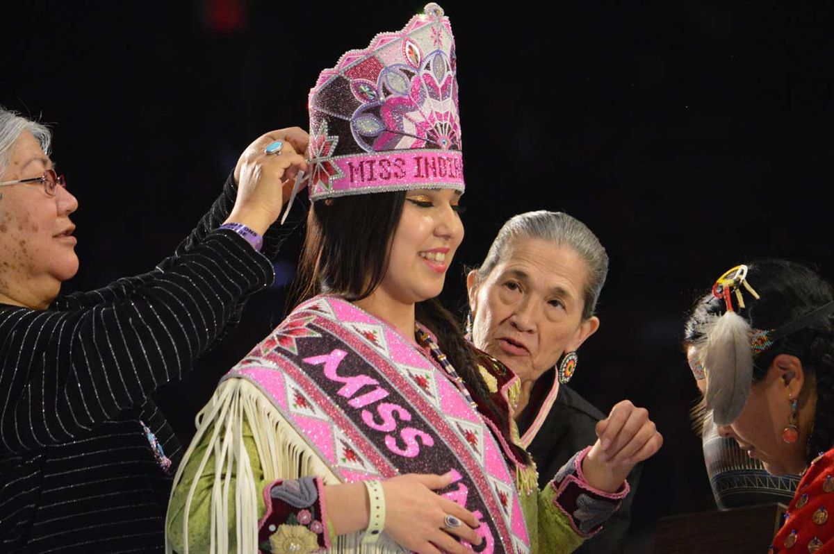 Raven Swamp Crowned 2017 Miss Indian World  at 34th Annual Gathering of Nations