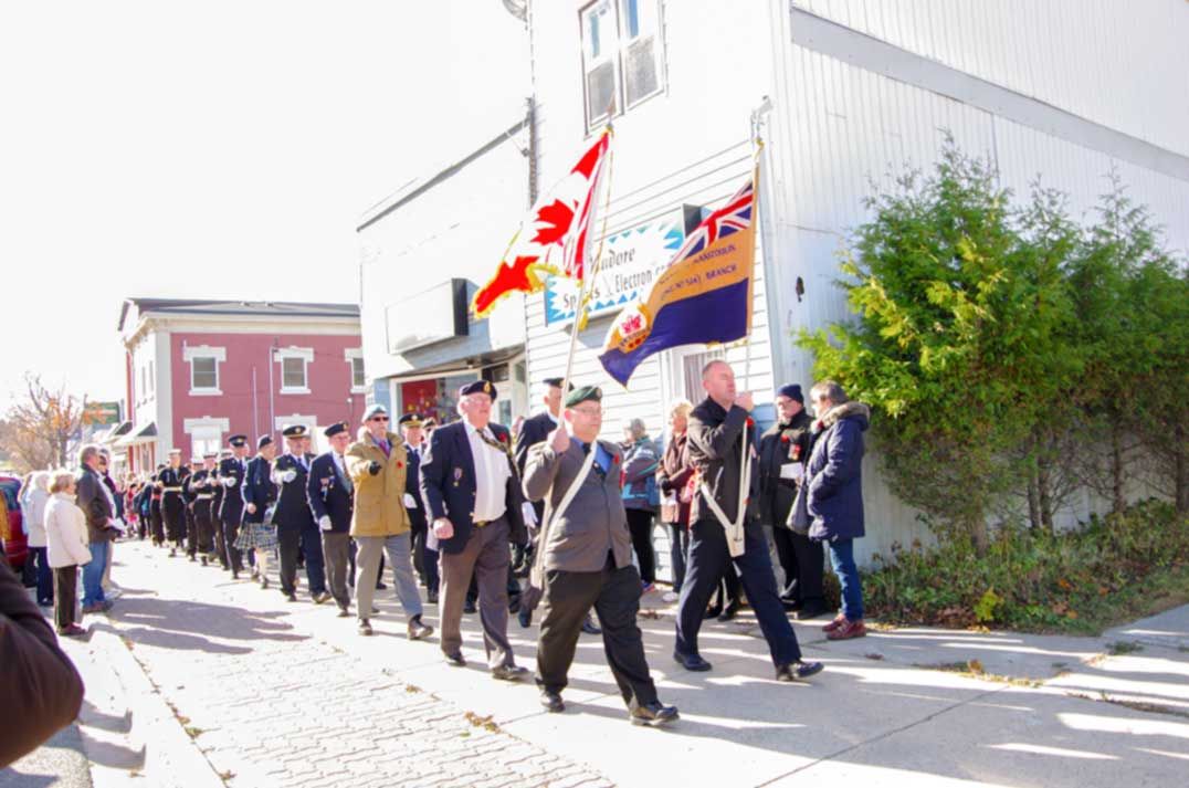 Remembrance Day ceremonies take place in communities across Manitoulin Island