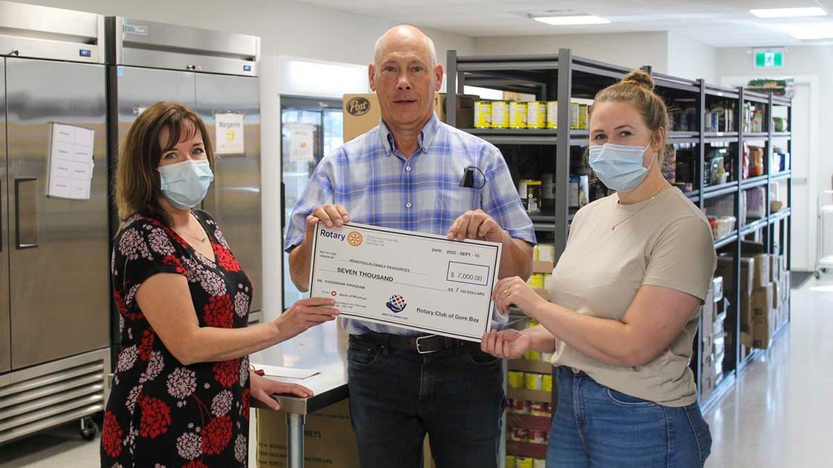 Gore Bay Rotary Club donates toward food security on Manitoulin Island