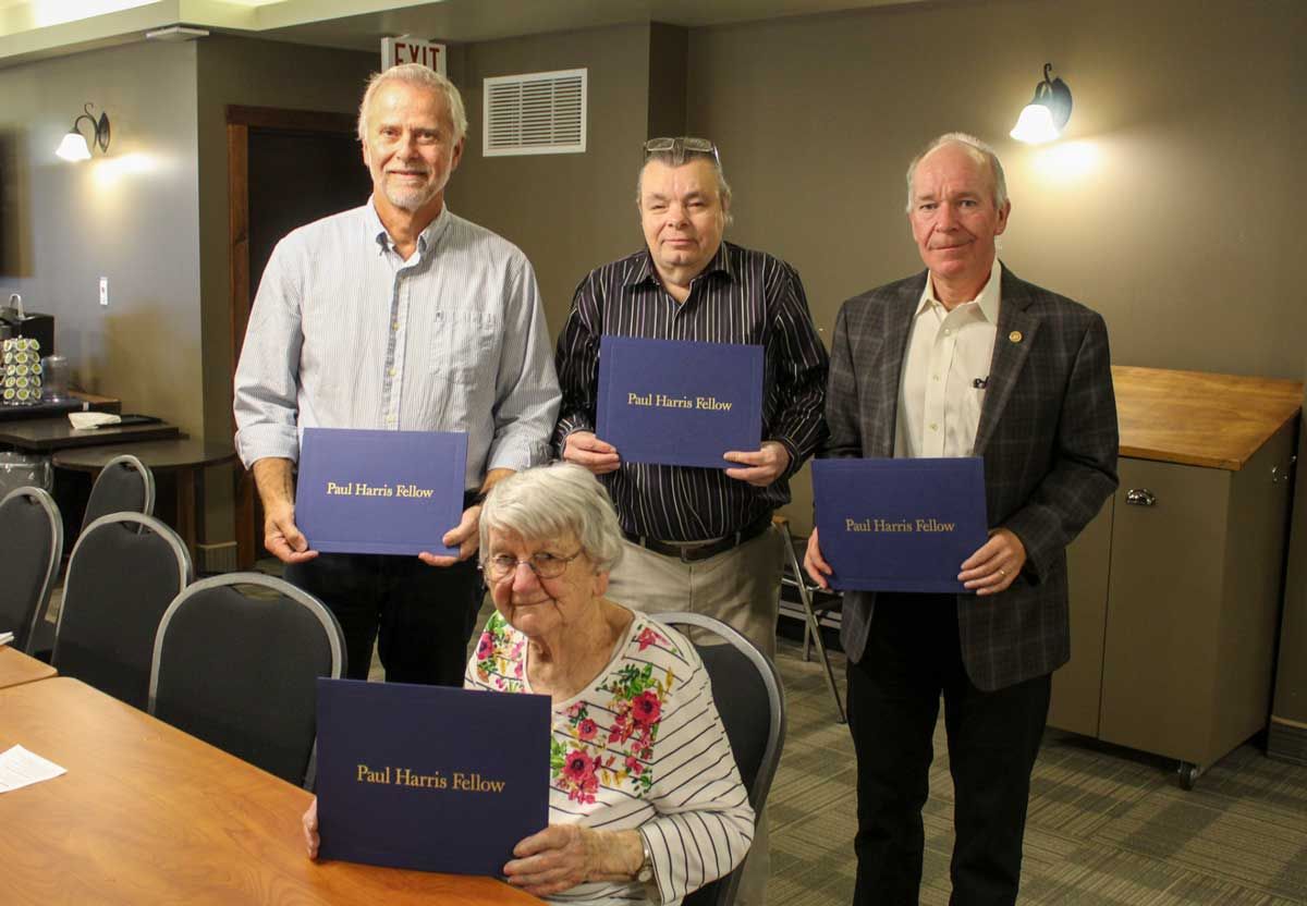 Rotary Club recognizes club and volunteers with prestigious Paul Harris Awards