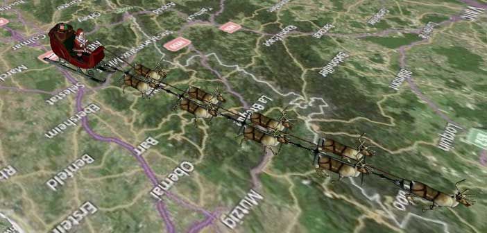 Norad Santa Tracker: follow Santa’s journey around the globe