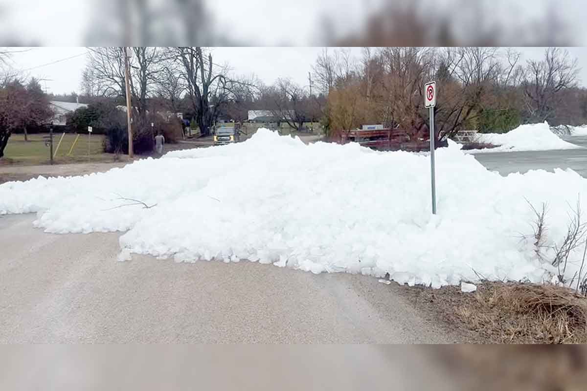 Icy road ahead