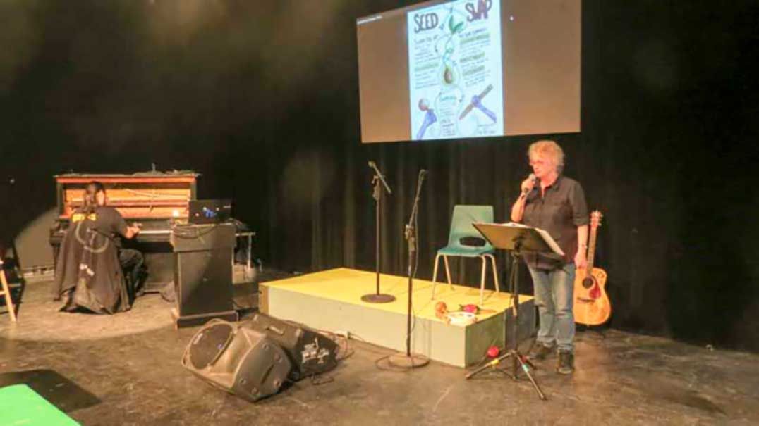 Debajehmujig Storytellers double up at Seed Swap 2017