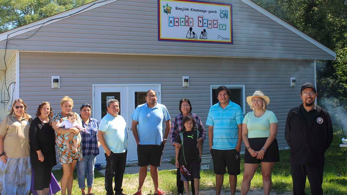 Biinojiinh Kinomaage-gamik Early Years Centre in Sheguiandah FN holds official grand opening