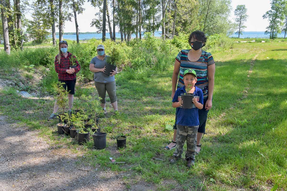 Sheguiandah First Nation partners with Manitoulin Streams to plant trees