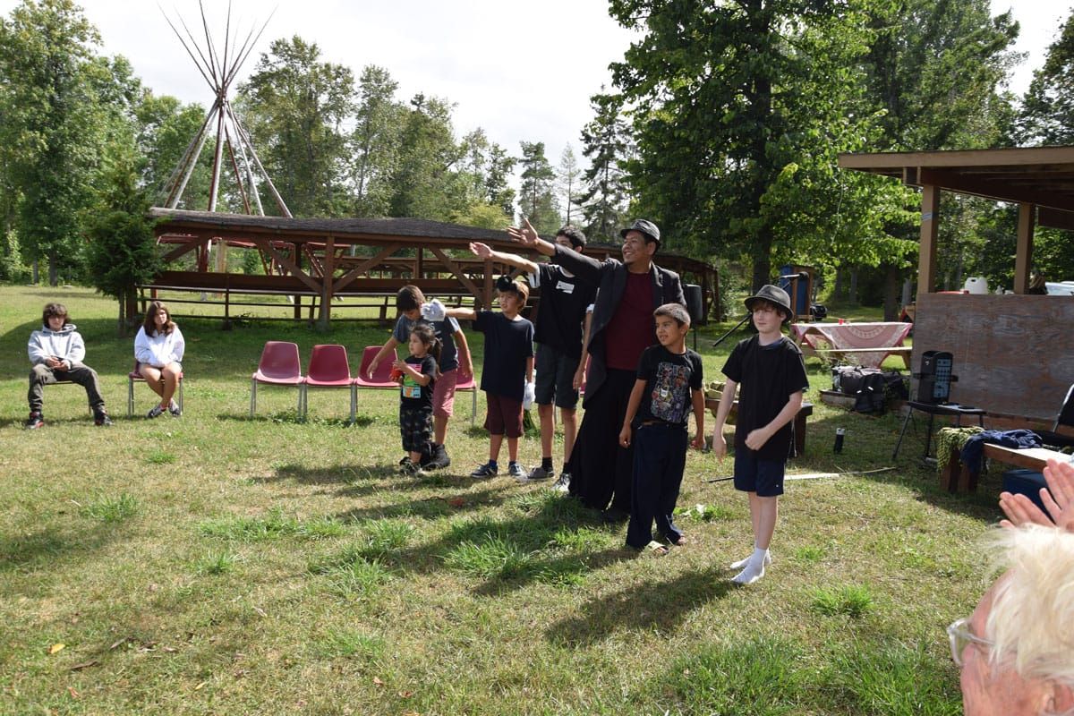 Youth perform at Sheguiandah Summer Stories wrap-up
