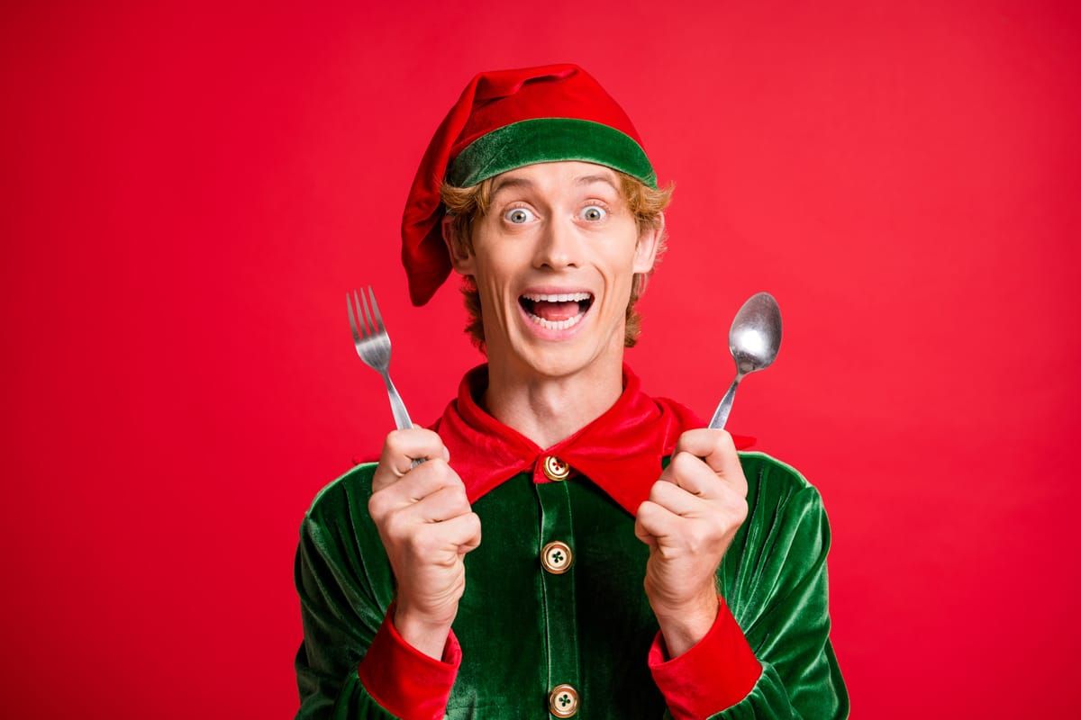 Little Current elves serving up Christmas Day dinner at Little Current UC hall
