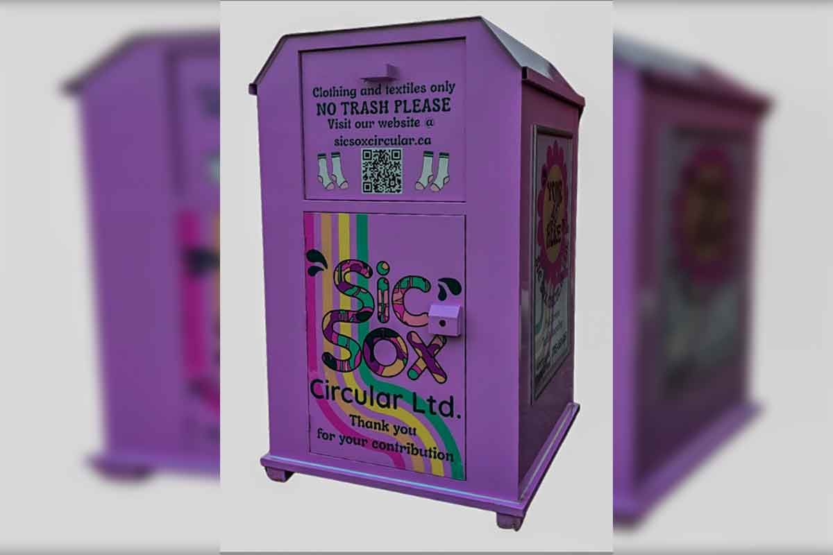 Sic Sox Circular removes textile recycling bins from Manitoulin Island locations