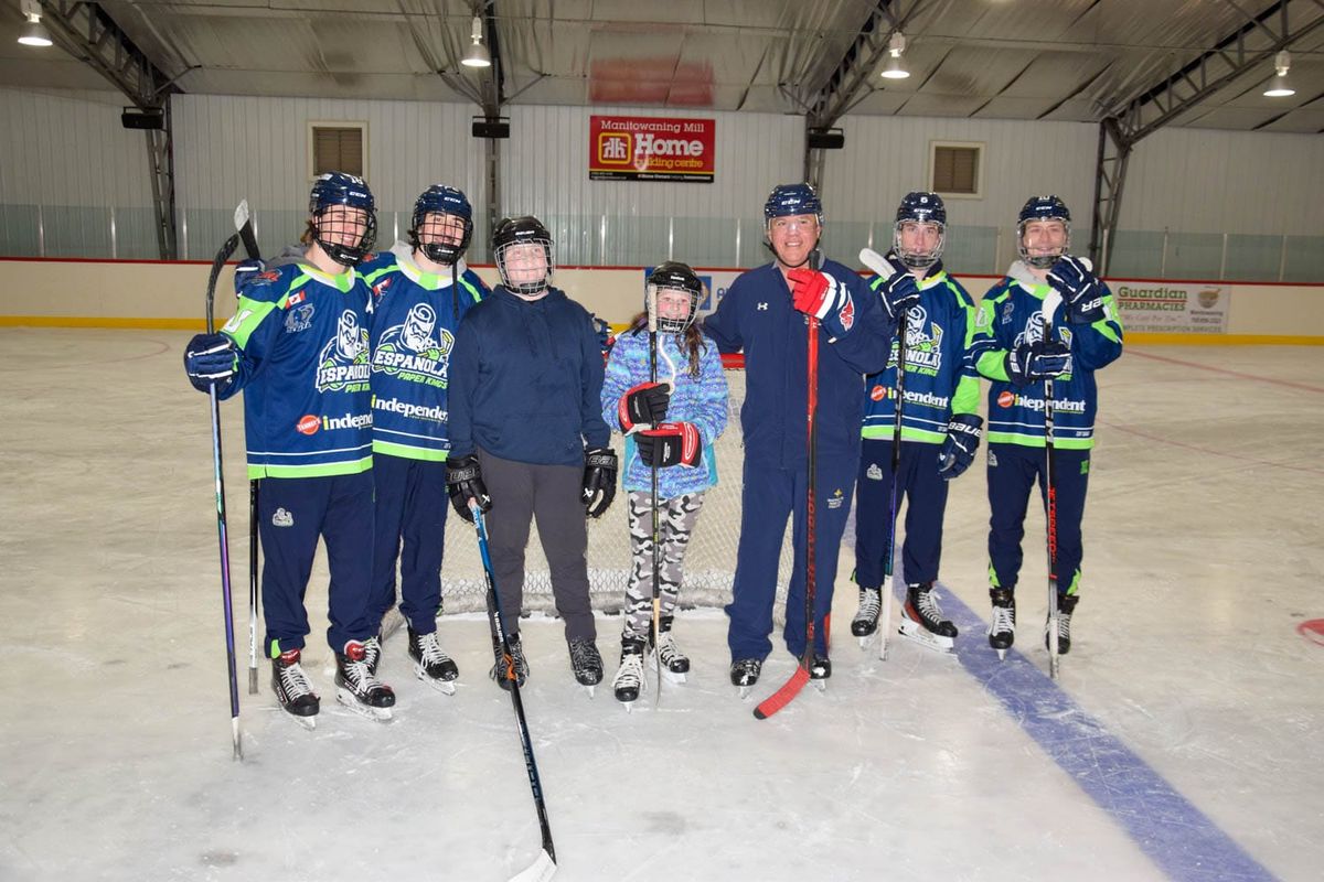 Espanola Paper Kings join in Noojmowin Teg sponge puck tourney program finale