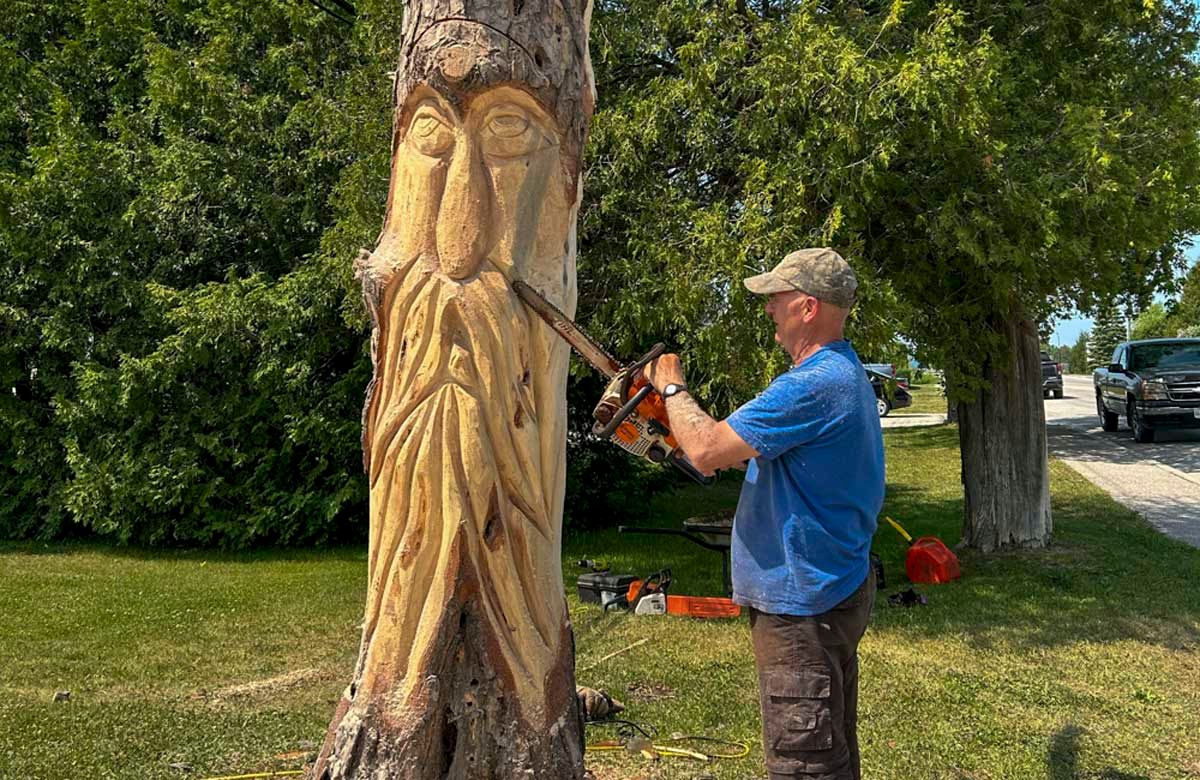 Mindemoya stump sculptor