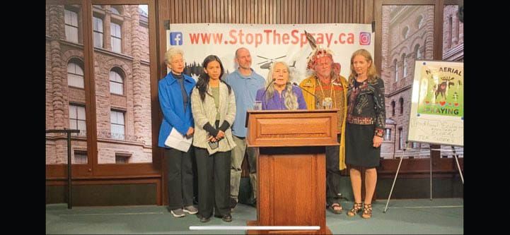 Anishinaabek elders and environmentalists unite to call for halt on herbicide use in Ontario forests