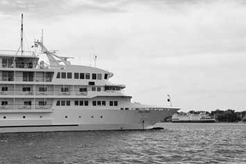 Fewer cruise ships will dock  in Little Current this season