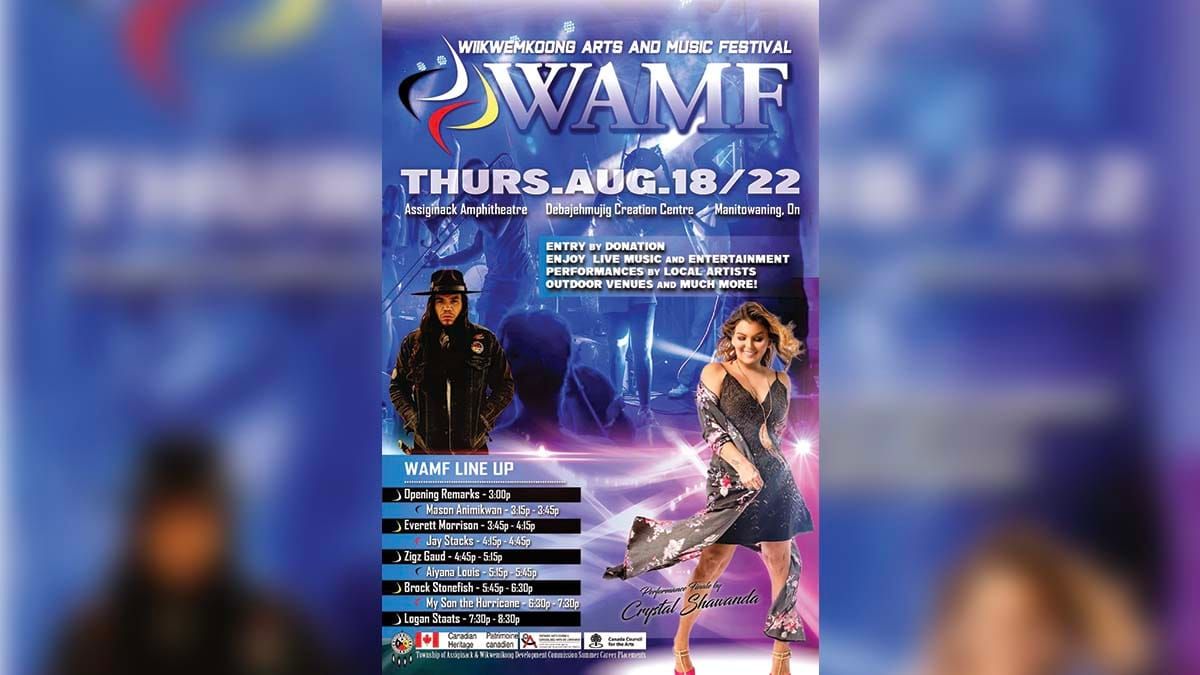 Wiikwemkoong Arts and Music Festival returns August 18