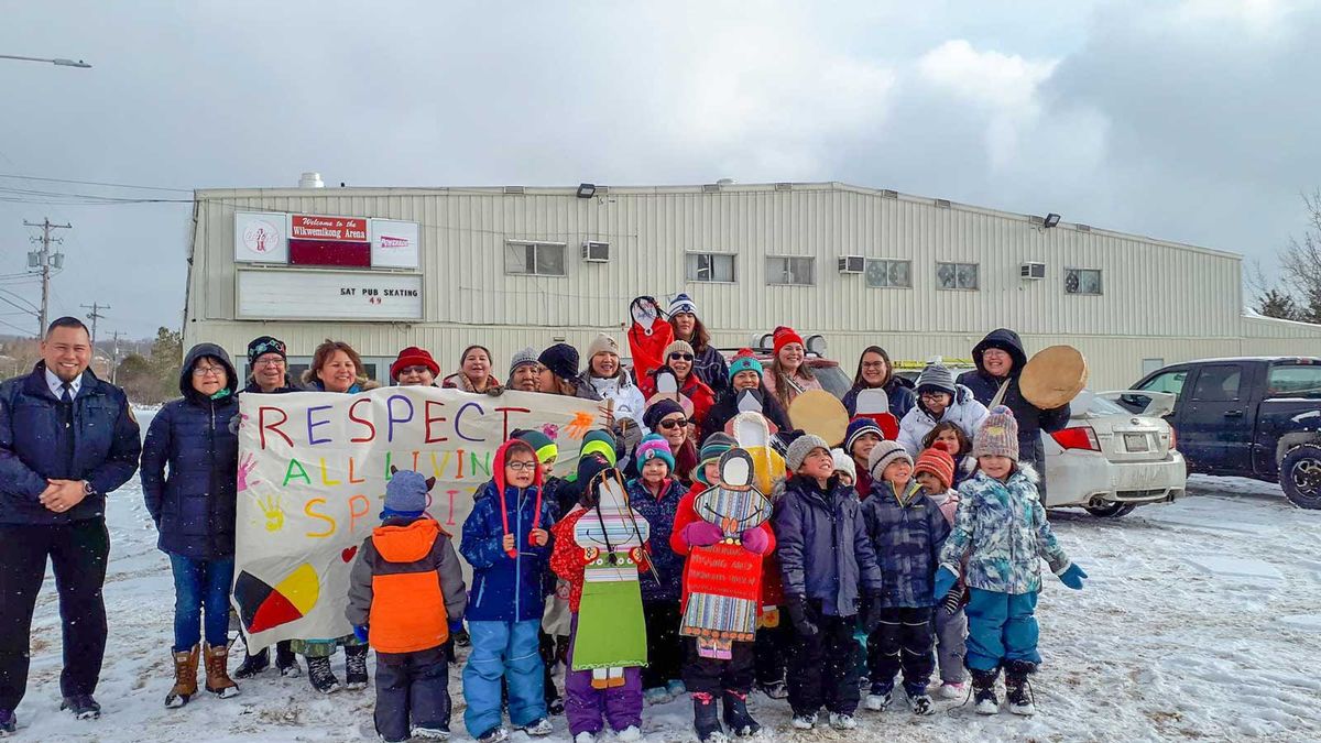 Wiikwemkoong observes December 6 vigil with walk and human trafficking workshop