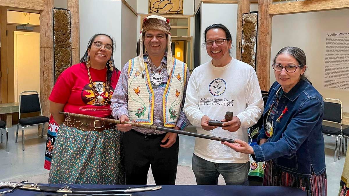 Peace pipe used in 1836 Manitoulin Treaty signing being repatriated to Mnidoo Mnising