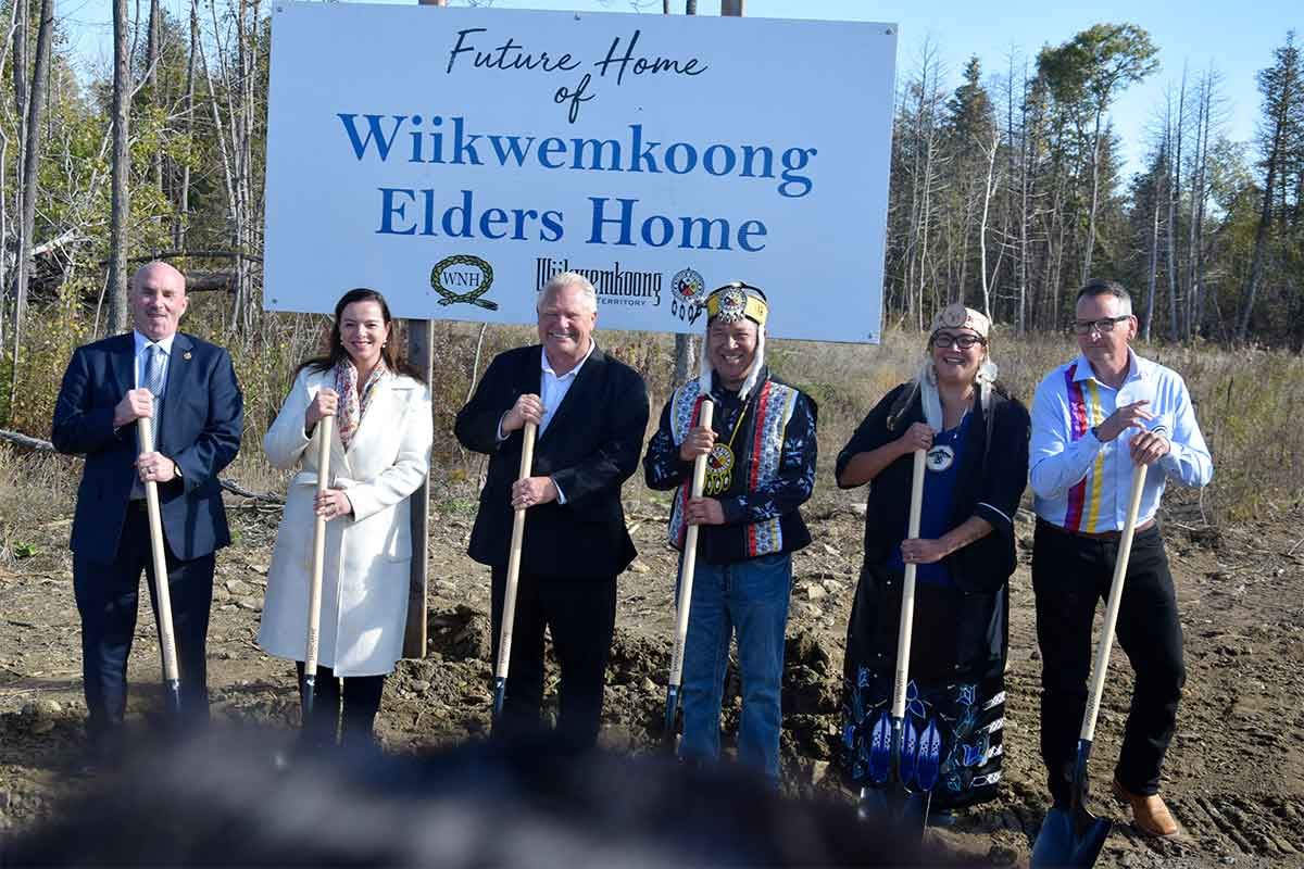 Ontario Premier part of sod-turning ceremony for new Wiikwemkoong Elders Home