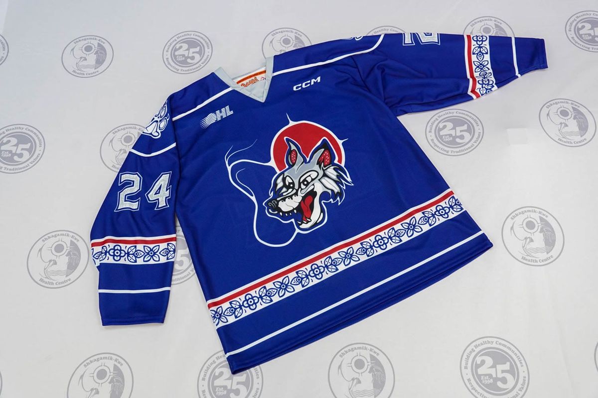 Sudbury Wolves jerseys sported new Indigenous theme at Saturday’s game
