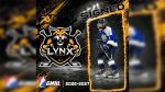 Little Current product signs with the West Nipissing Lynx
